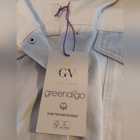 Gloria Vanderbilt x Christian Siriano Light Wash Denim Jacket 14 - Picture 4 of 9